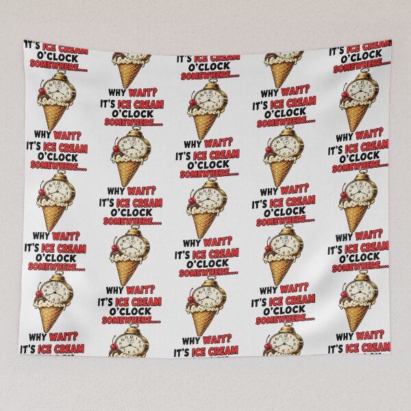 Item preview, Funny It’s Ice Cream O’Clock Somewhere Shirt designed and sold by Mad Axle Studios.