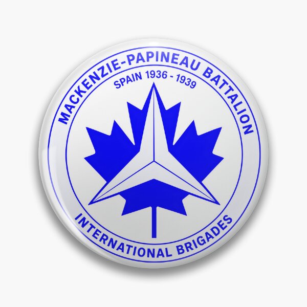 Item preview, Mackenzie Papineau Battalion International Brigades Antifascist Emblem Print designed and sold by PinUpPizzazz.