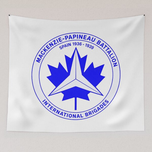 Item preview, Mackenzie Papineau Battalion International Brigades Antifascist Emblem Print designed and sold by PinUpPizzazz.