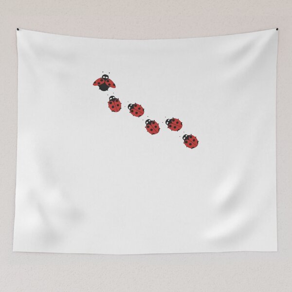 Item preview, Cute Ladybug Trail Nature Insect Cottagecore Minimalist Aesthetic T-Shirt designed and sold by TropikaArts.