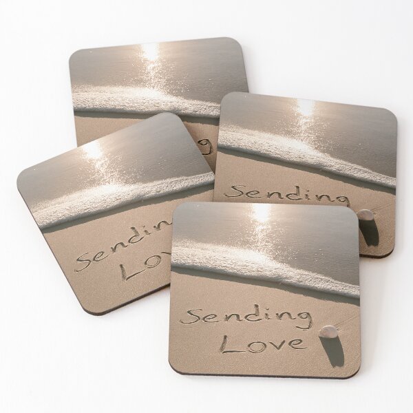 Item preview, Sending Love Sand Inscription At Sunny Shoreline designed and sold by chase-thewave.