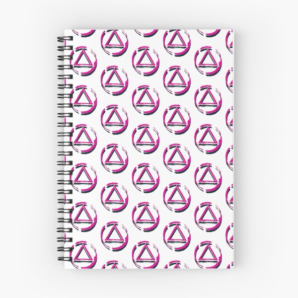 Item preview, Alcoholics Anonymous symbol ~ hot pink & black designed and sold by OmStudioz .
