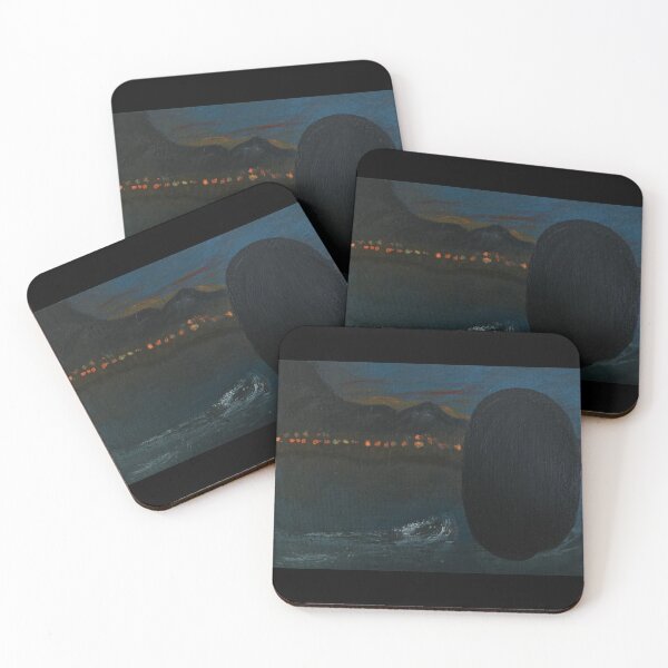 Item preview, Teleporting to the ocean view acrylic landscape painting designed and sold by LaurenMyersArtist.