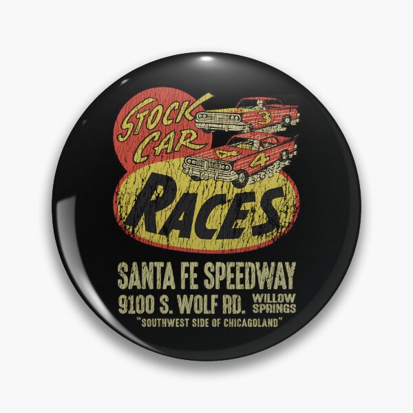 Item preview, Stock Car Races - Santa Fe Speedway Willow Springs. Worn Aged Print. designed and sold by RAZIYAGOLDE8.