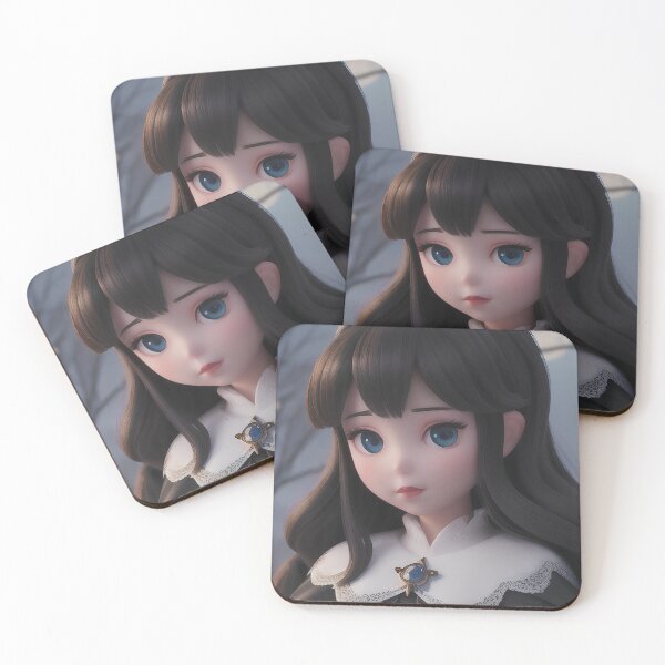 Item preview, Gothic Moonlight Anime Girl Portrait designed and sold by MoonGlyphSilence.