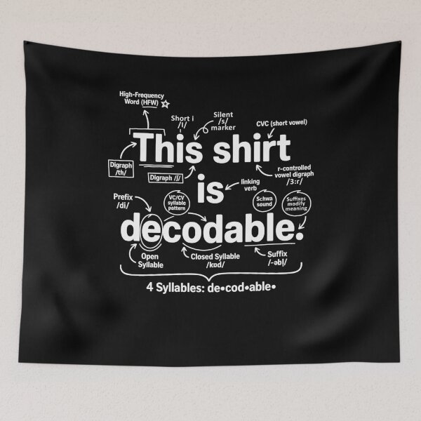 Item preview, This Shirt Is Decodable Teacher designed and sold by charoen-design.