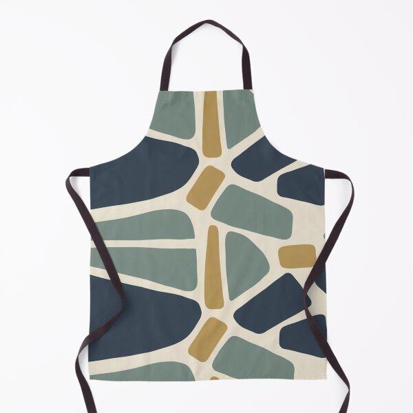 Item preview, Abstract Mosaic Pattern in Navy and Sage designed and sold by Ed & Harmony.