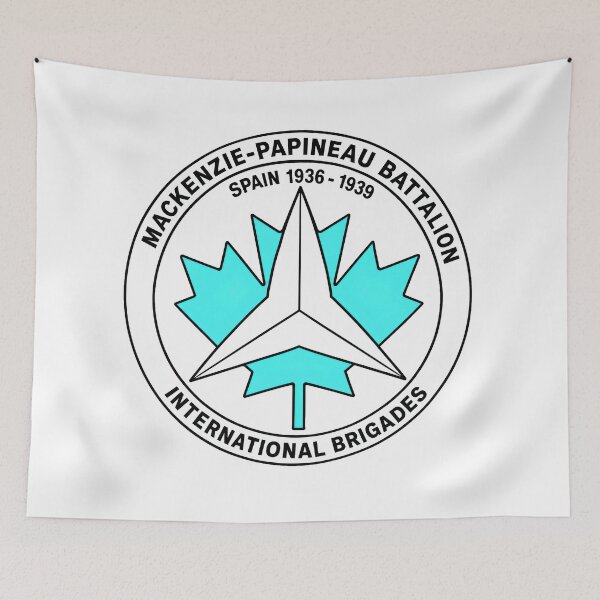 Item preview, Mackenzie Papineau Battalion International Brigades Antifascist Emblem Print designed and sold by PinUpPizzazz.