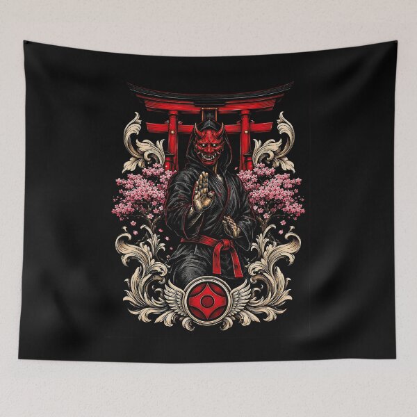 Item preview, Red Oni Kyokushin Engraving Artstyle designed and sold by mazyoy.