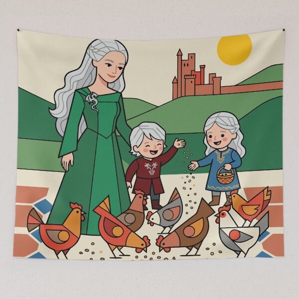 Item preview, The Green Queen & Her Chickens designed and sold by The boys.