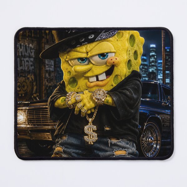 Item preview, Bikini Bottom Gangster – Streetwear Sponge Character Lowrider Art designed and sold by JRdesigns25.