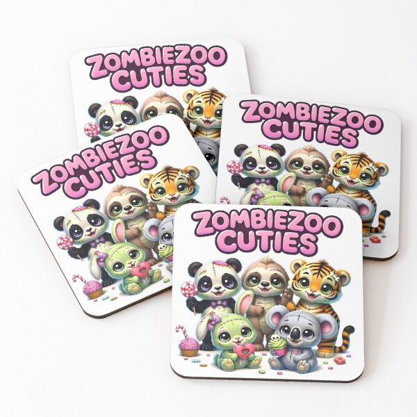 Item preview, ZombieZooCuties Group Shot - Cute Baby Zombie Animals Crew designed and sold by ZombieZooCuties.
