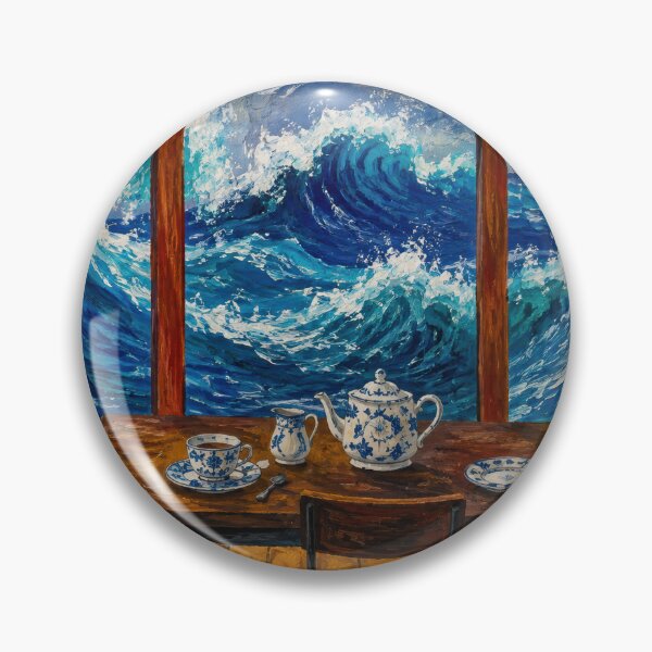 Item preview, Tea Table Facing the Stormy Sea designed and sold by boimcail.