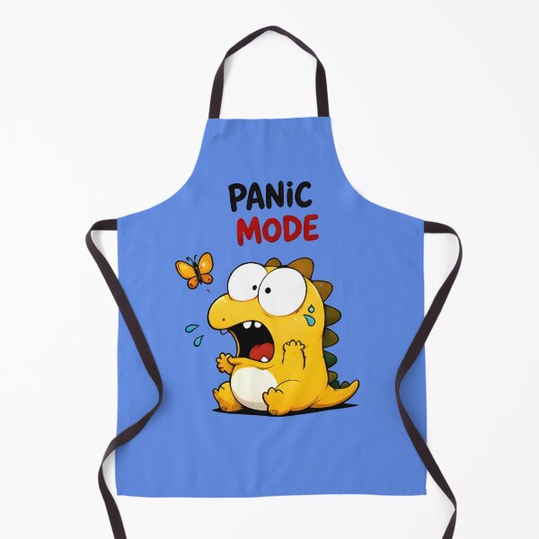 Item preview, Panic Mode Anxious Dinosaur Sticker designed and sold by PreeCha Art & Co..