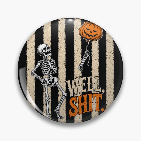 Item preview, Stripes Skeleton Lost Balloon Well Shit Funny Humor Halloween designed and sold by PartyFam.