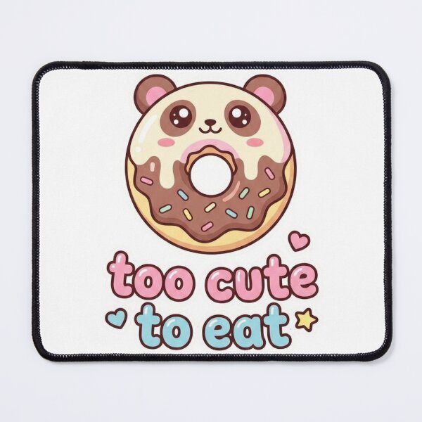 Item preview, Too Cute to Eat Cute Panda Donut Kawaii Dessert Design designed and sold by morning sun.