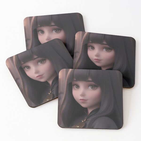 Item preview, Elegant Gothic Anime Girl Portrait designed and sold by MoonGlyphSilence.