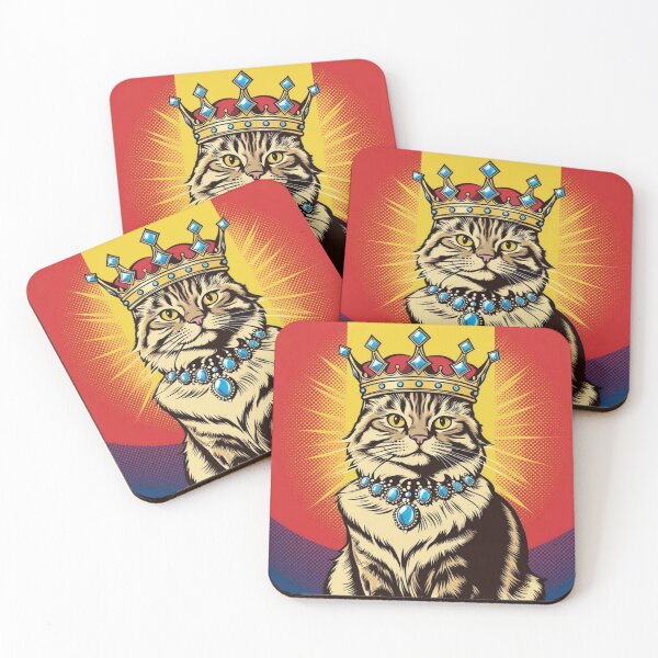Item preview, Reina de los gatos del arte pop designed and sold by DelynCreates.
