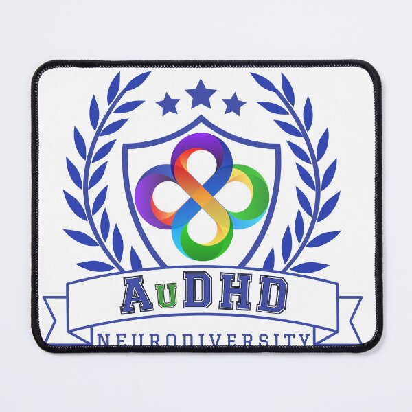 Item preview, AUDHD Neurodiversity University Logo - Navy designed and sold by Danspie.