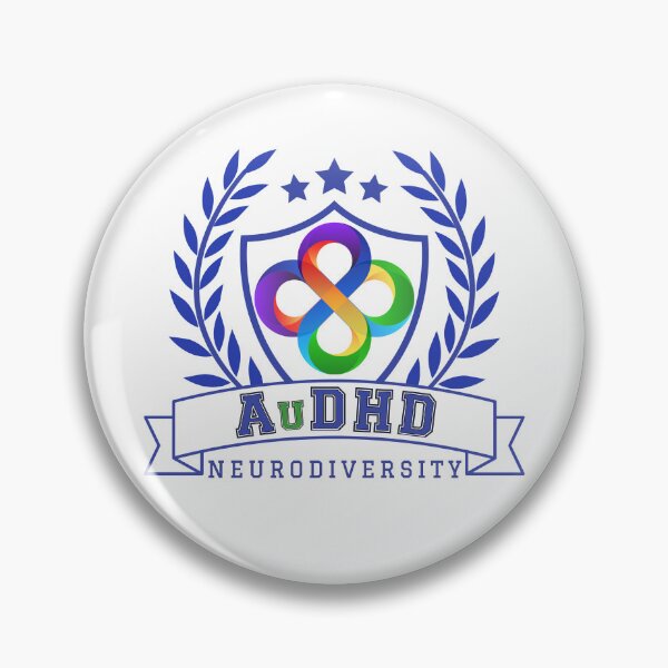Item preview, AUDHD Neurodiversity University Logo - Navy designed and sold by Danspie.