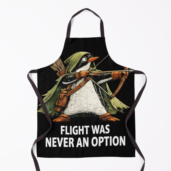 Item preview, Flight Was Never An Option Funny Penguin Arrow designed and sold by OMITTEROMINOUS.