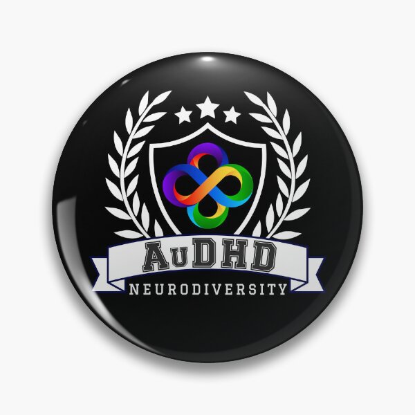 Item preview, AUDHD Neurodiversity University Logo - White designed and sold by Danspie.