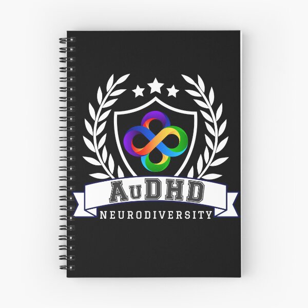 Item preview, AUDHD Neurodiversity University Logo - White designed and sold by Danspie.