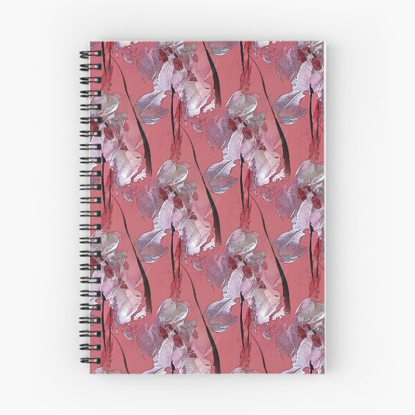 Item preview, Painterly Abstract White Flowers on red designed and sold by Artistestella.