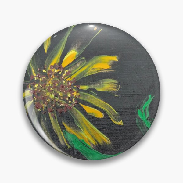 Artikelvorschau, Sonnenblumen-Expressionismus-Acrylgemälde entworfen und verkauft von LaurenMyersArtist.