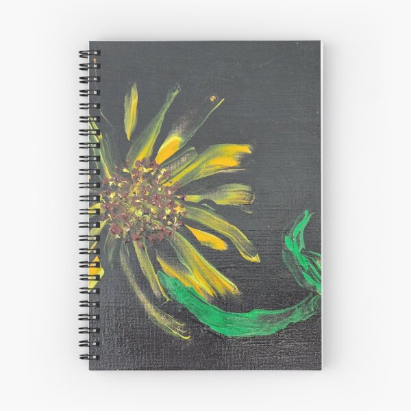 Aperçu de l'œuvre Peinture acrylique expressionniste de tournesol créée et vendue par LaurenMyersArtist.