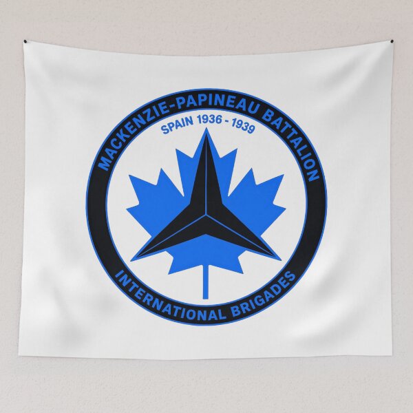 Item preview, Mackenzie Papineau Battalion International Brigades Antifascist Emblem Print designed and sold by PinUpPizzazz.
