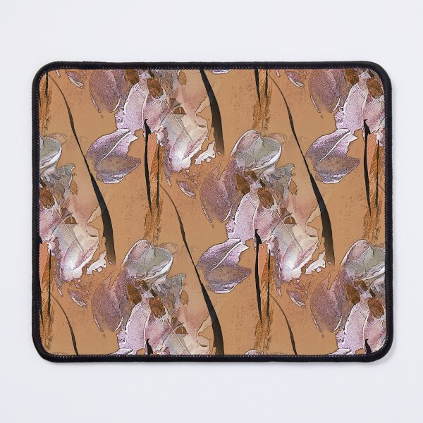 Item preview, Painterly Abstract White Flowers on Burnt Orange designed and sold by Artistestella.
