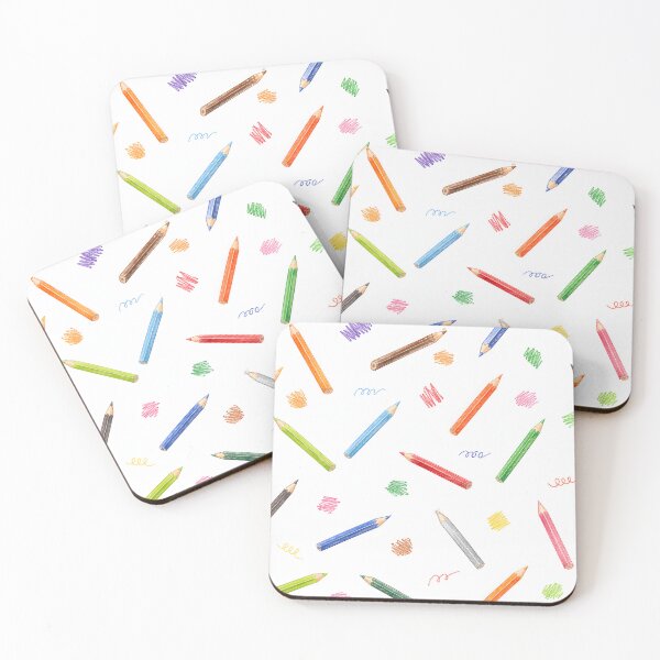 Item preview, Colored Pencils Seamless Pattern Back To School Colored Doodles designed and sold by Kimos Creative Store.