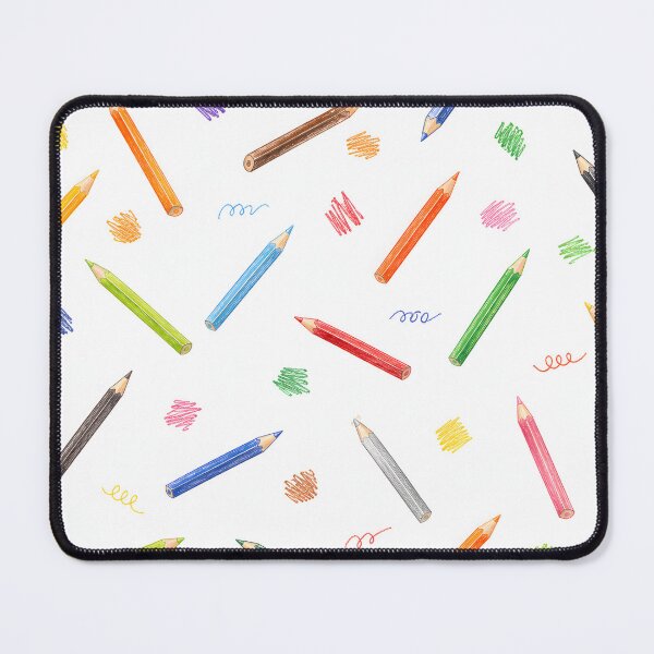 Item preview, Colored Pencils Seamless Pattern Back To School Colored Doodles designed and sold by Kimos Creative Store.