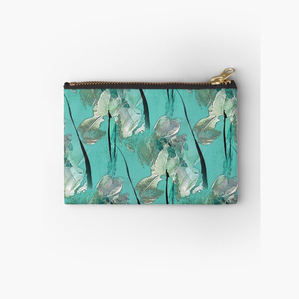 Item preview, Painterly Abstract White Flowers on Aqua designed and sold by Artistestella.