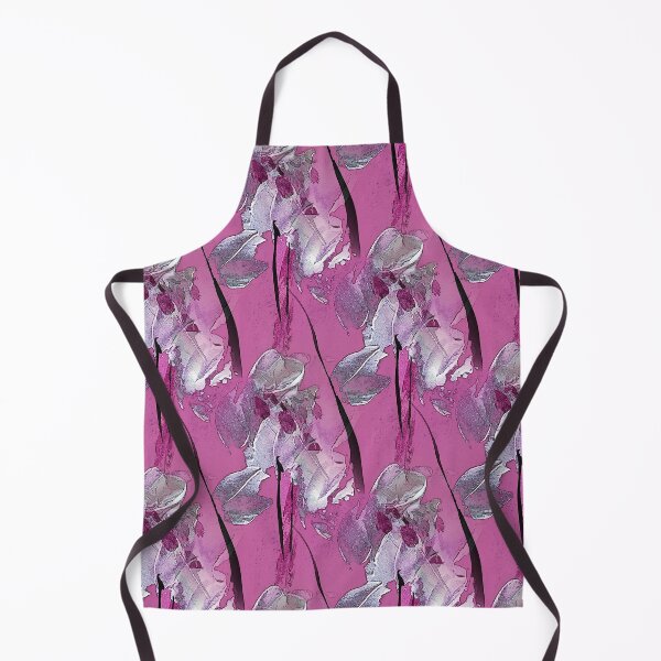 Item preview, Painterly Abstract White Flowers on Pink designed and sold by Artistestella.