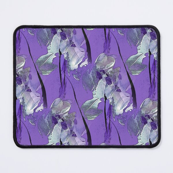 Item preview, Painterly Abstract White Flowers on Purple designed and sold by Artistestella.