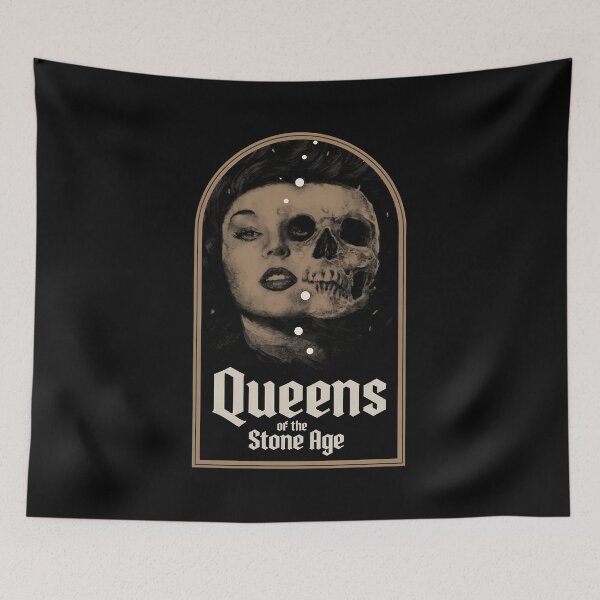 Item preview, Queens of the Stone Age Skull Woman Band  designed and sold by BarevyAsStore.