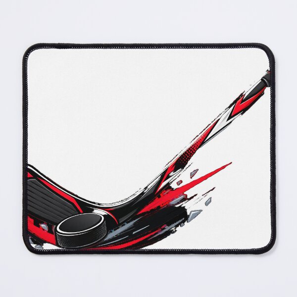 Item preview, Dynamic Red Ice Hockey Slapshot Graphic designed and sold by Jaideep Walia.