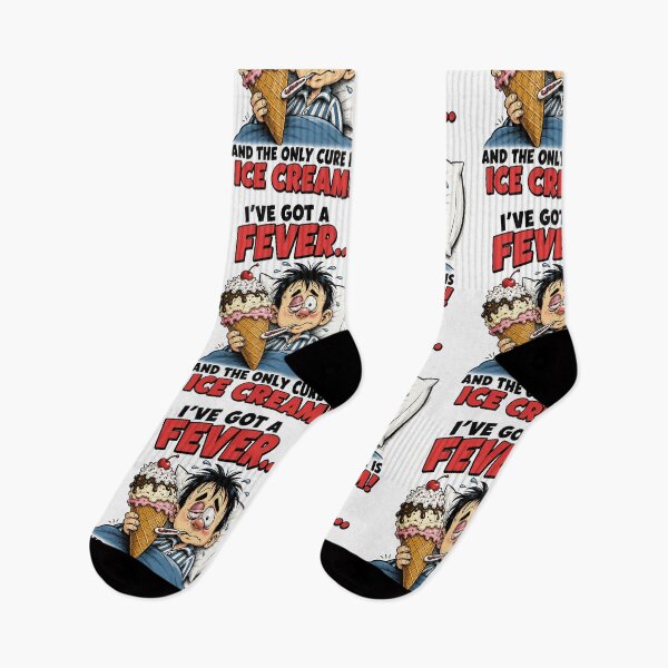 Item preview, Funny I’ve Got a Fever Ice Cream Is the Cure Shirt designed and sold by Mad Axle Studios.