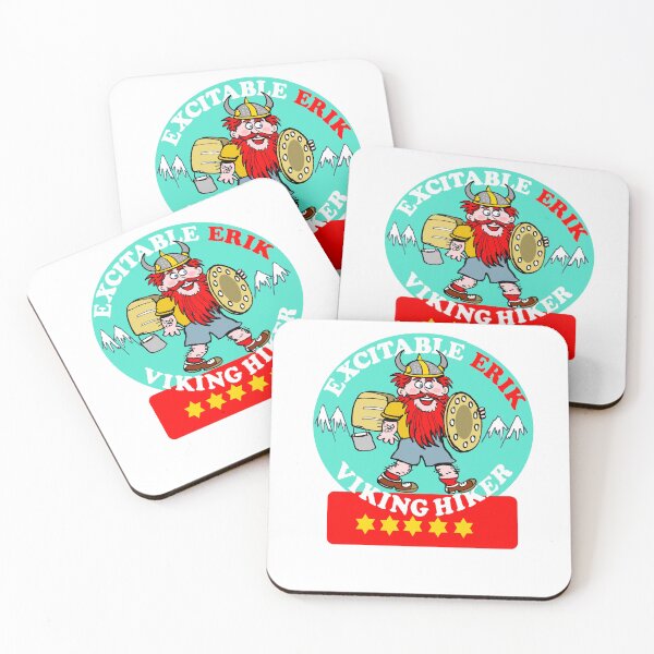 Item preview, Excitable Erik Viking Hiker Outdoor Cartoon designed and sold by Al Benge - NZ & Australian Art.