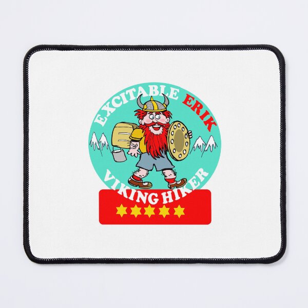 Item preview, Excitable Erik Viking Hiker Outdoor Cartoon designed and sold by Al Benge - NZ & Australian Art.