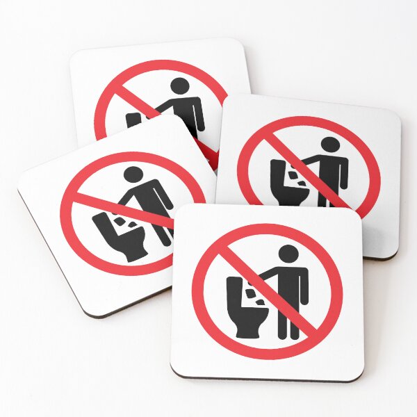 Item preview, Do Not Flush In Toilet Warning Sign Graphic designed and sold by THP Creative.