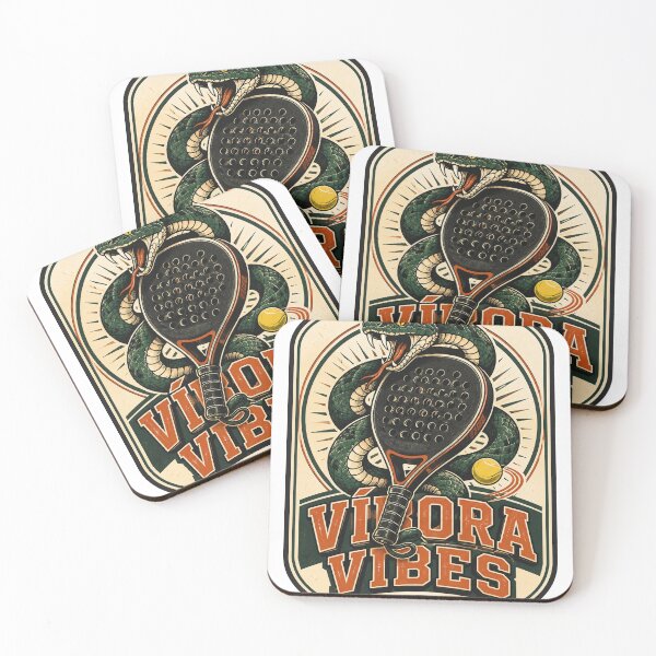 Item preview, Víbora Vibes Vintage Padel Snake designed and sold by CourtCStore.