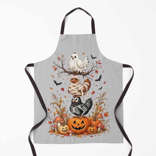 Item preview, Halloween Chickens Ghost Mummy Skeleton Pumpkin designed and sold by CF_VintageDesign.