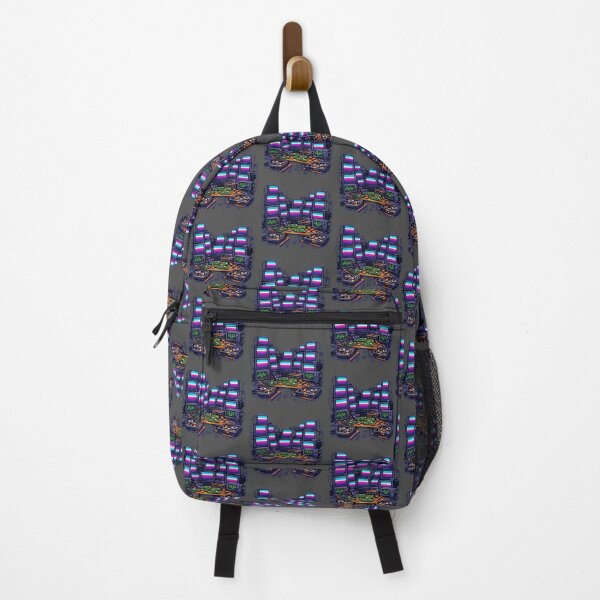 Item preview, Synthwave Retro Tech Temple designed and sold by KungPowUnicorn.