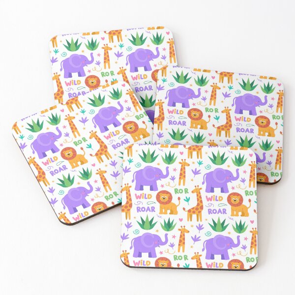Item preview, Cute Wild Safari Animals Pattern For Kids designed and sold by Ed & Harmony.