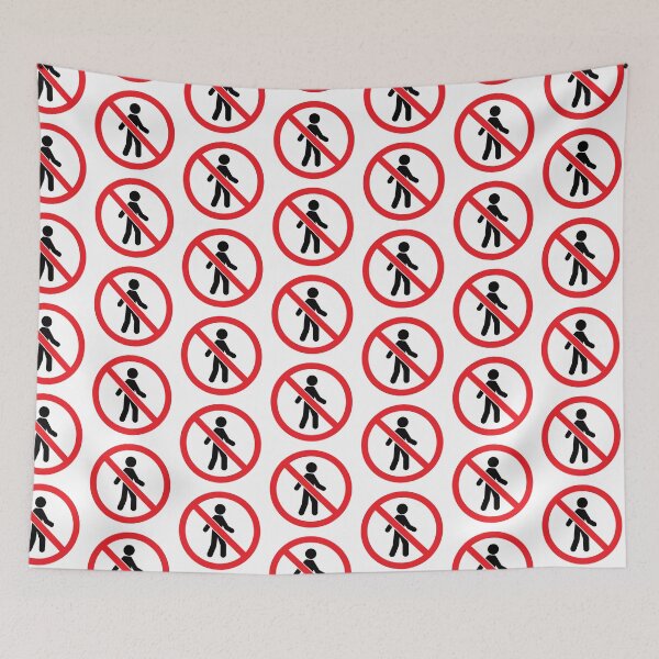 Item preview, No Entry Authorised Personnel Only Stick Figure Sign designed and sold by THP Creative.