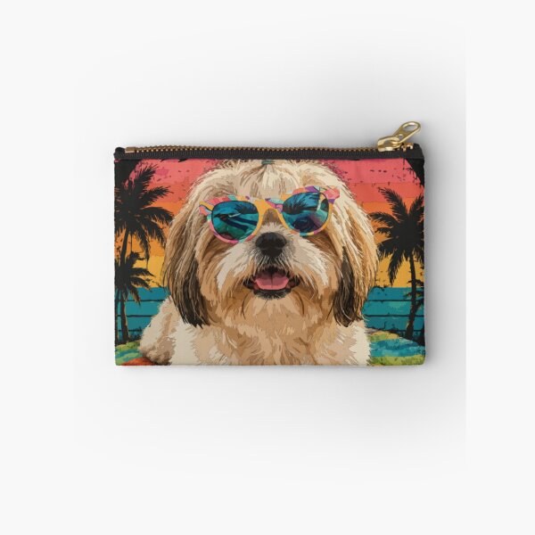 Item preview, Sunshine State of Mind – Cute Shih Tzu Beach Retro Vintage Summer Dog Lover designed and sold by PawsAndPallette .