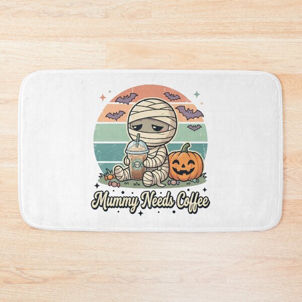Item preview, Mummy Needs Coffee Cute Halloween Mummy Retro Shirt designed and sold by DIRTYSKETCHH.